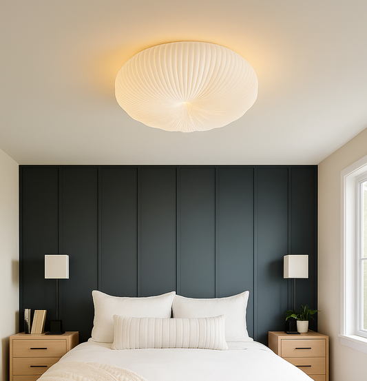 Plafonnier Robby Moderne Crème – Design Doux & Ondulé