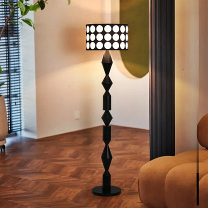 Lampadaire/Lampe de Sol Design Motifs Polka