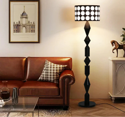 Lampadaire/Lampe de Sol Design Motifs Polka