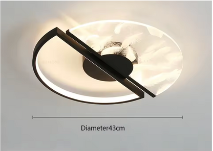 Plafonnier LED Moderne Doré 43/53cm