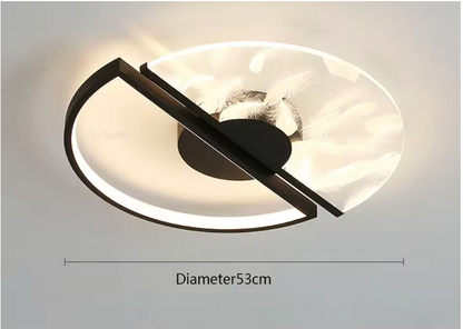 Plafonnier LED Moderne Doré 43/53cm