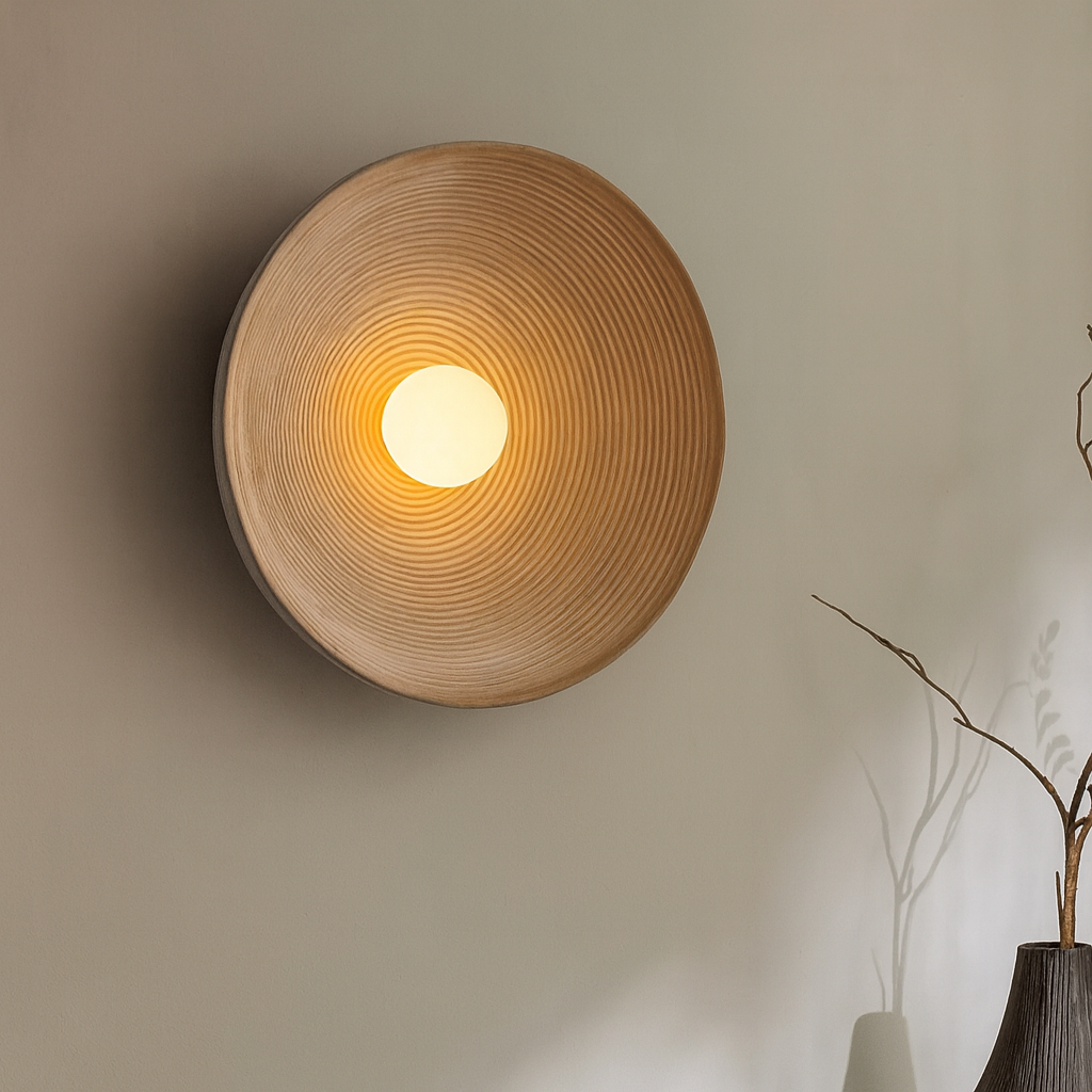 Applique Murale Rétro Japonaise en Céramique