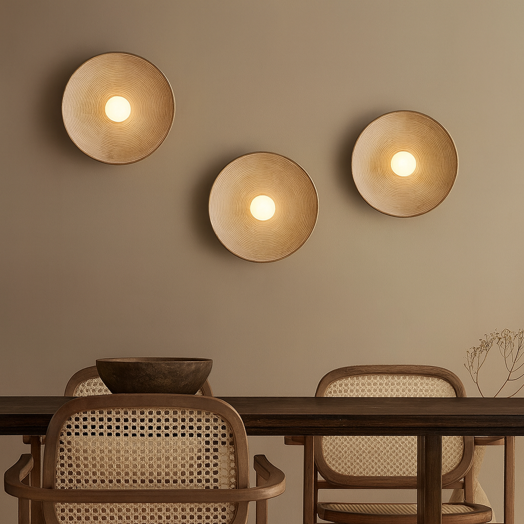 Applique Murale Rétro Japonaise en Céramique