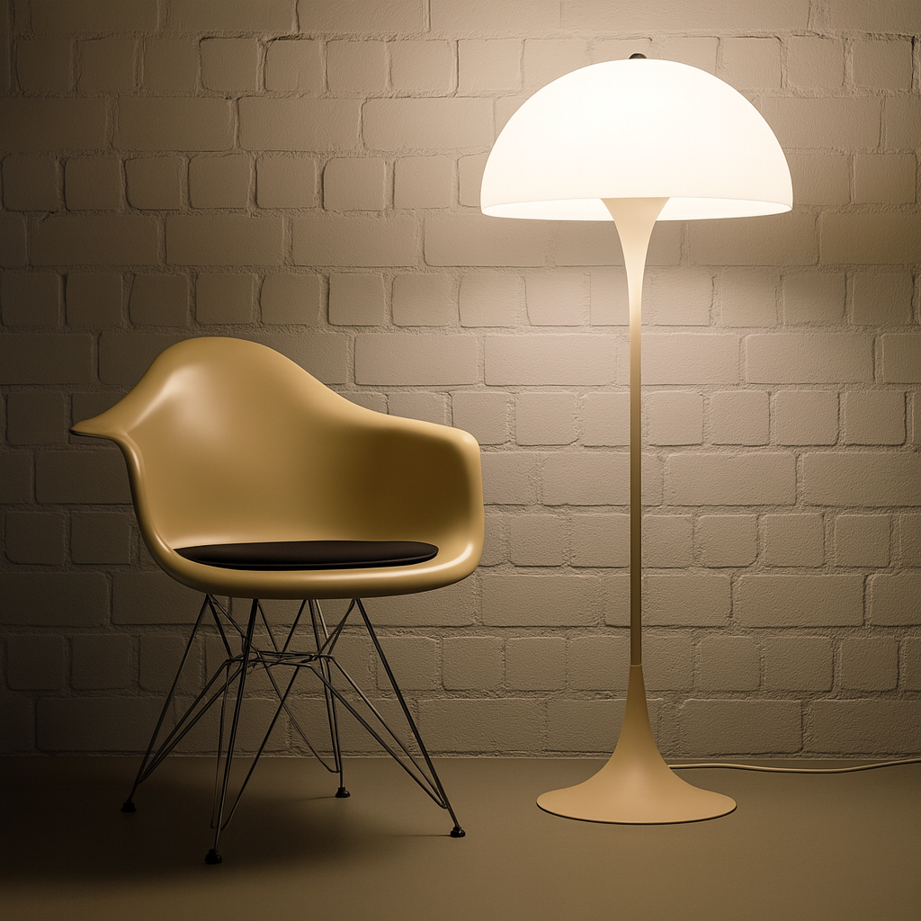 Lampadaire / Lampe de Sol en Forme Champignon -H135cm