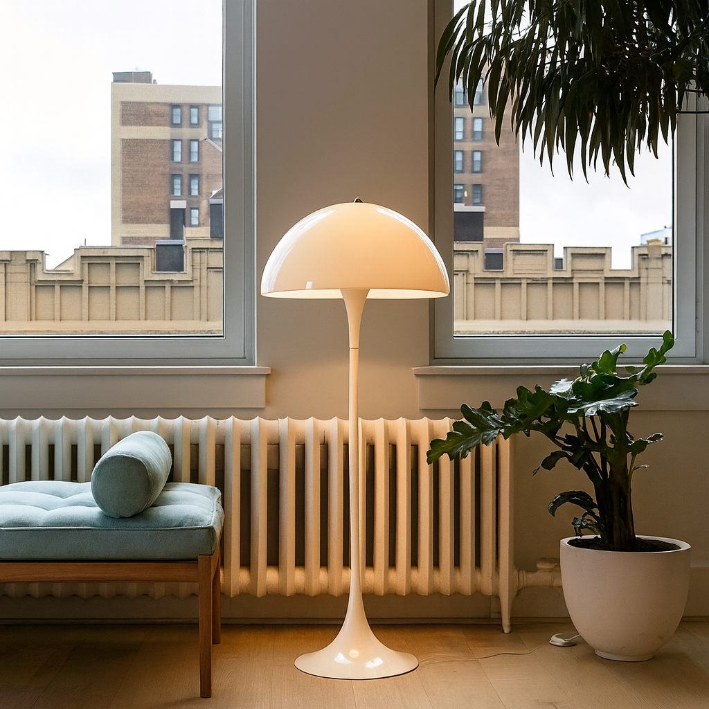 Lampadaire / Lampe de Sol en Forme Champignon -H135cm