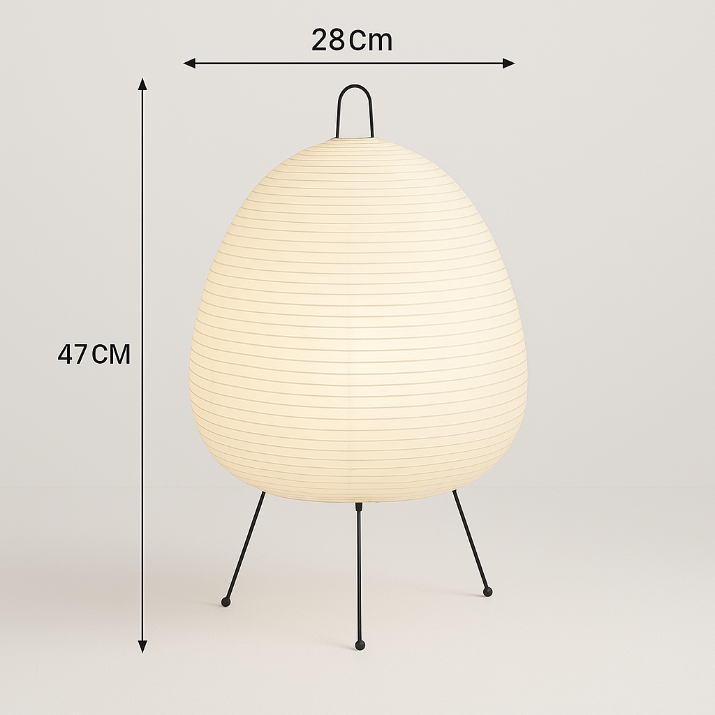Lampadaire / Lampe de Sol Japonais Wabi Sabi