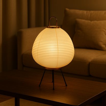 Lampadaire / Lampe de Sol Japonais Wabi Sabi