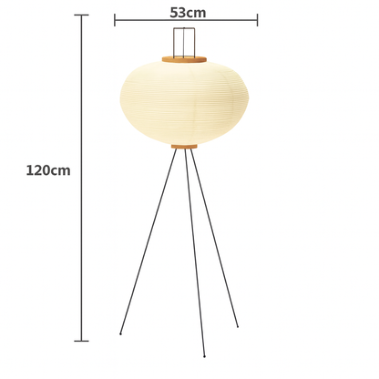 Lampadaire / Lampe de Sol Japonais Wabi Sabi