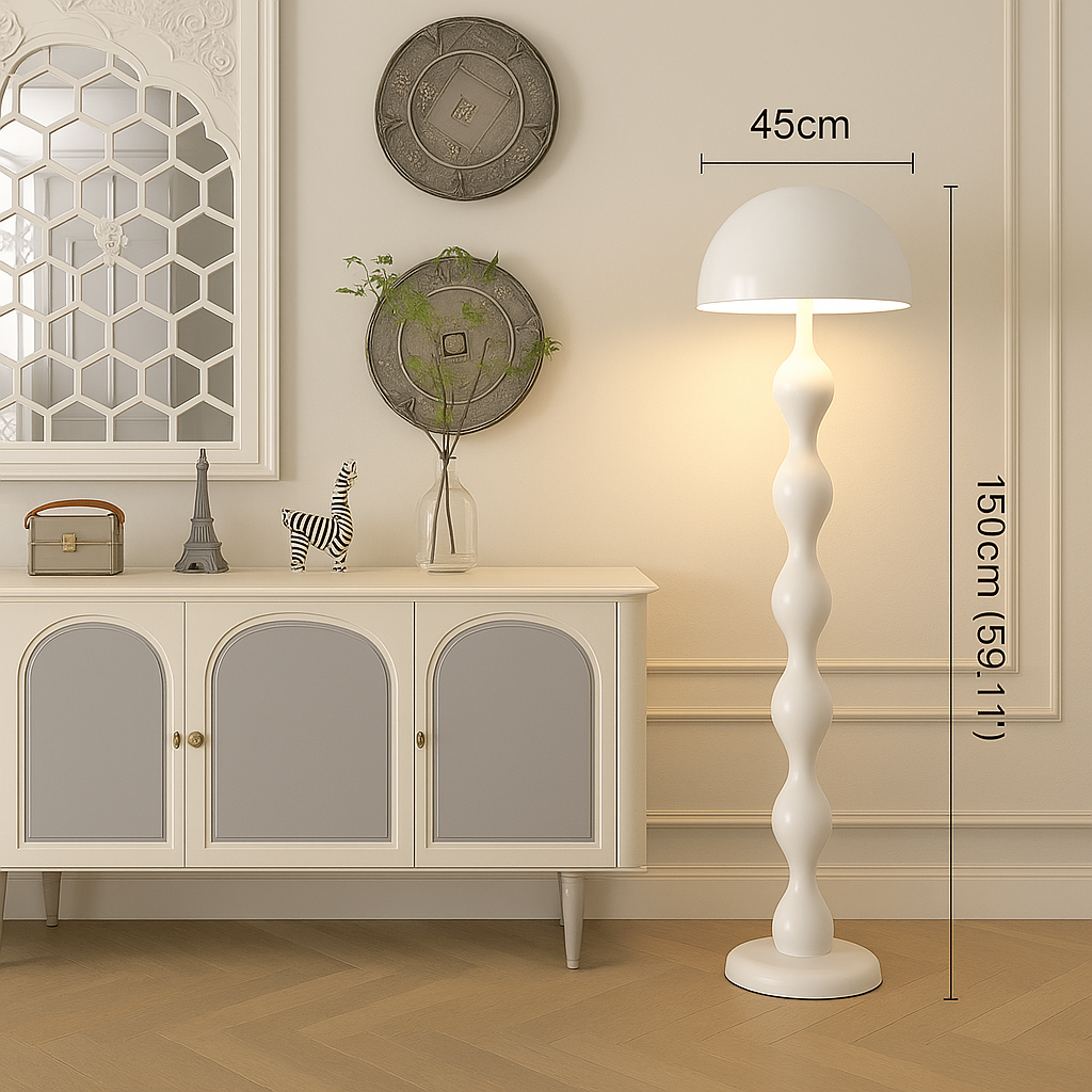 Lampadaire / Lampe de Sol Nordique Design Champignon - 150cm
