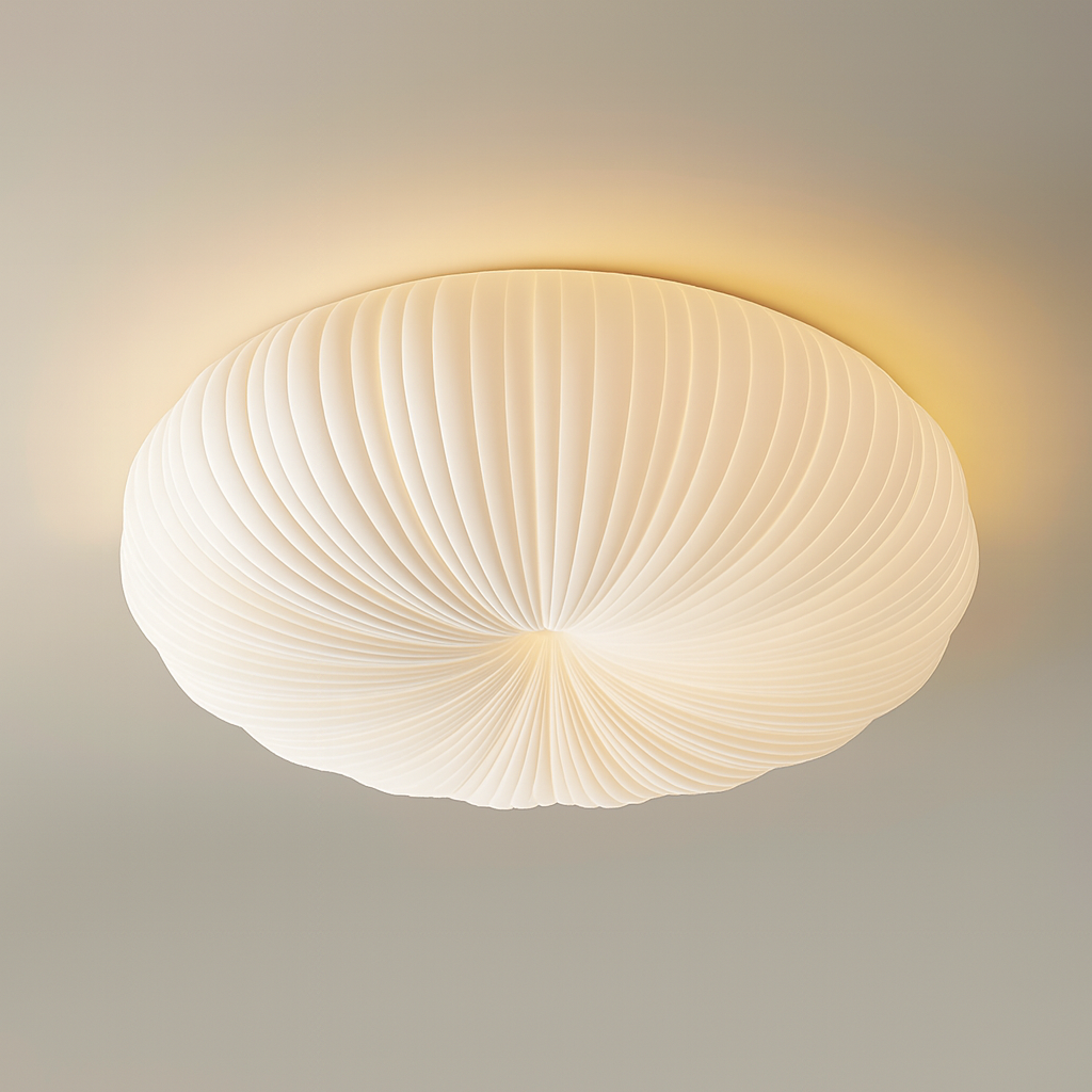 Plafonnier Robby Moderne Crème – Design Doux & Ondulé