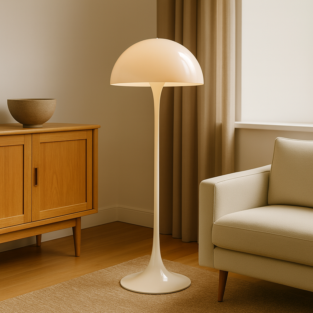 Lampadaire / Lampe de Sol en Forme Champignon -H135cm