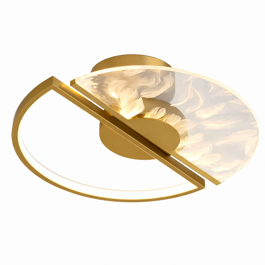 Plafonnier LED Moderne Doré 43/53cm