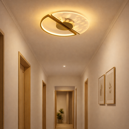 Plafonnier LED Moderne Doré 43/53cm