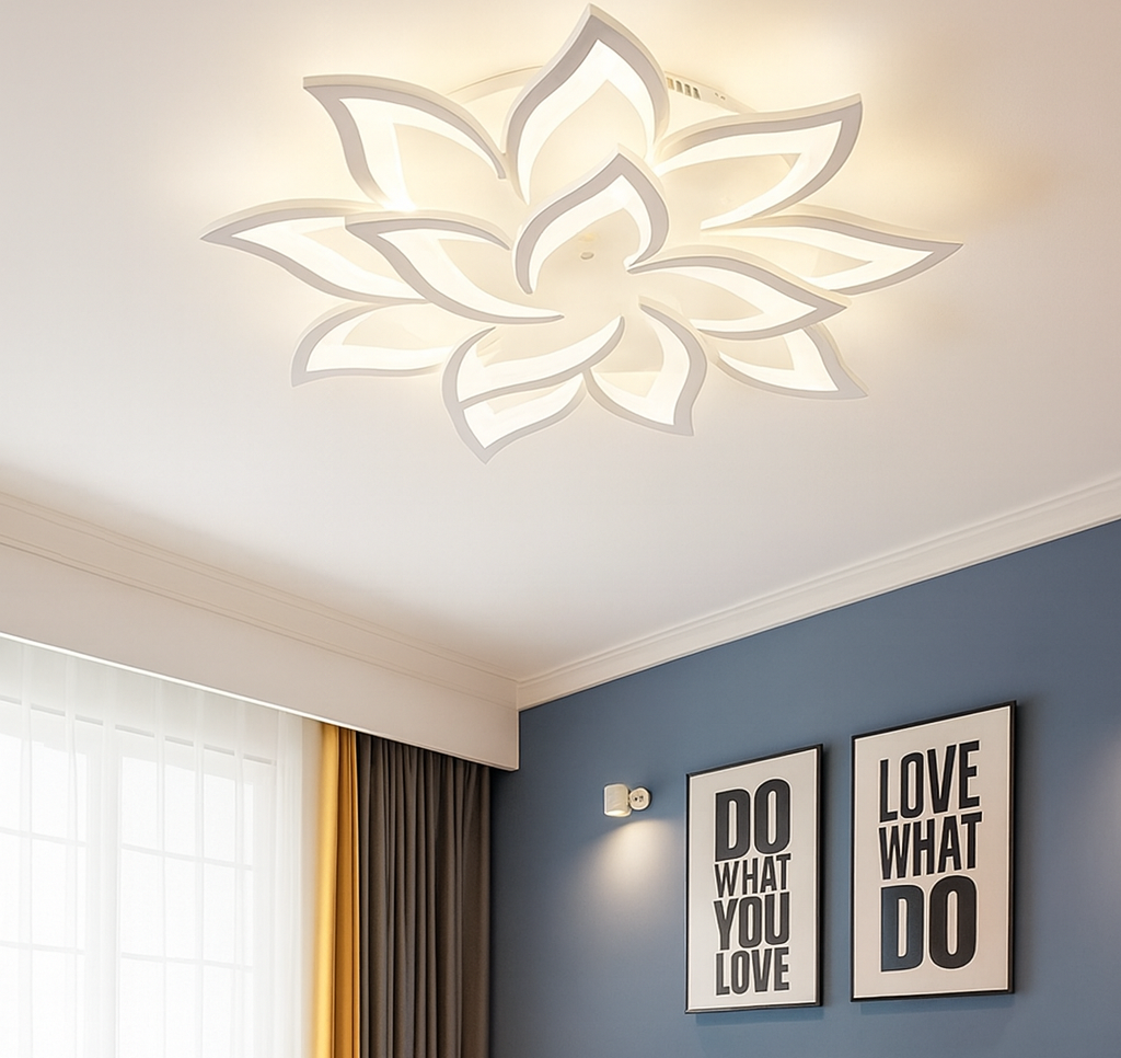 Plafonnier Led au Design Floral