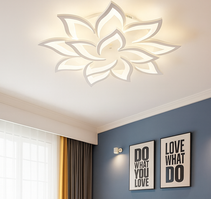 Plafonnier Led au Design Floral