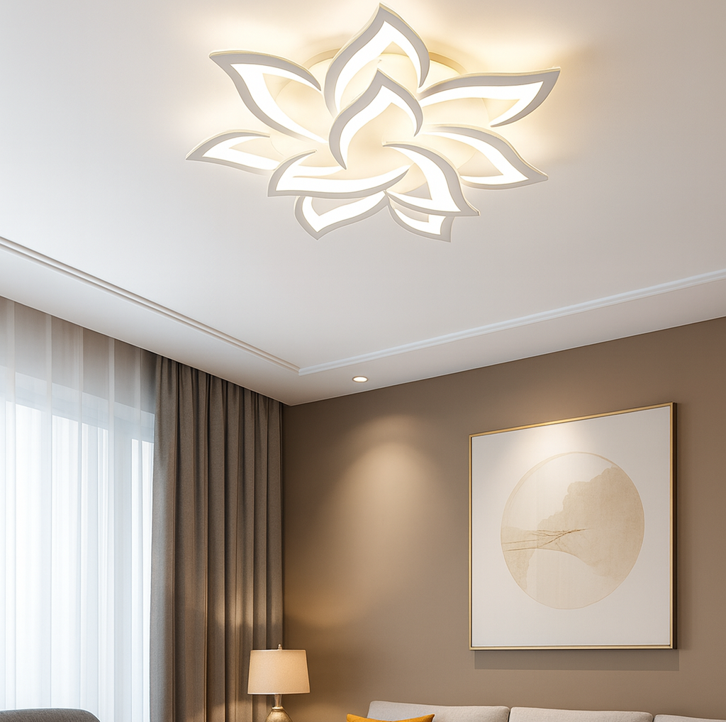 Plafonnier Led au Design Floral