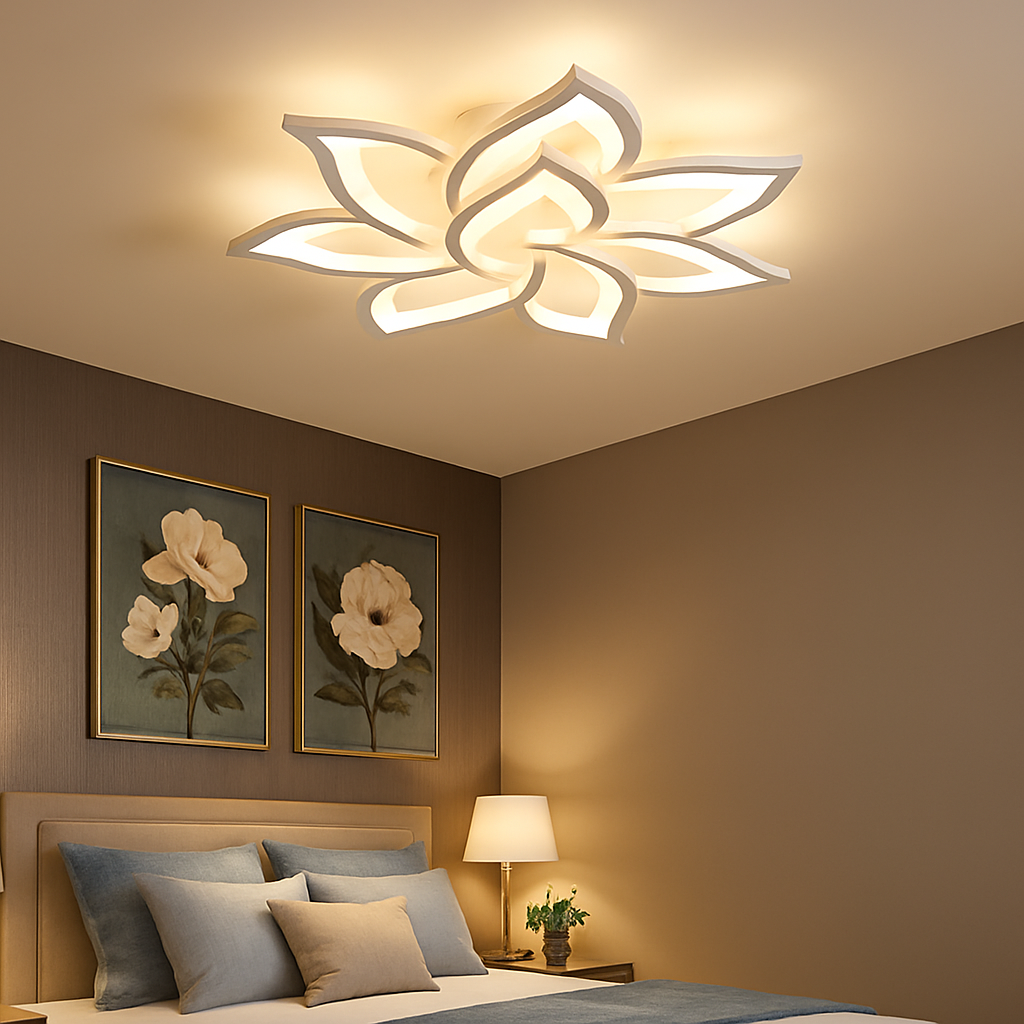 Plafonnier Led au Design Floral