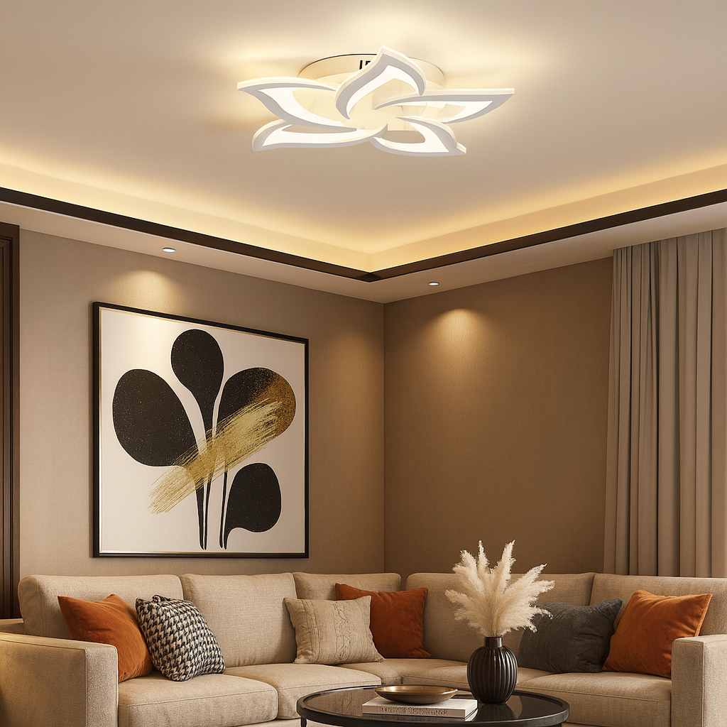 Plafonnier Led au Design Floral