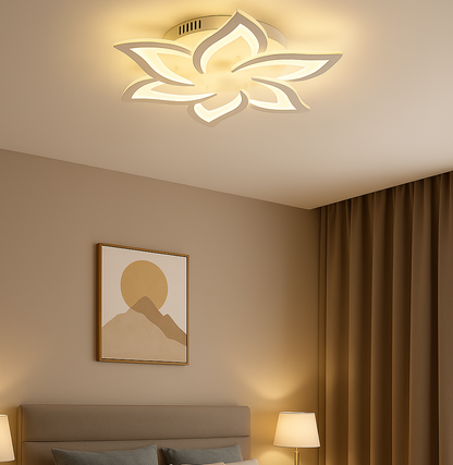 Plafonnier Led au Design Floral