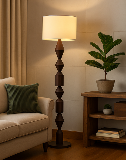 Lampadaire/Lampe de Sol Design Motifs Polka