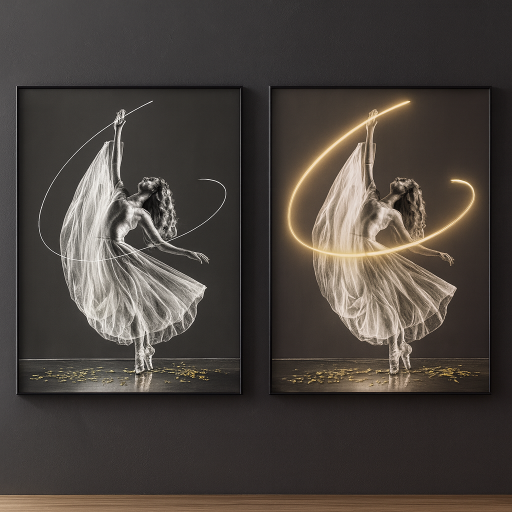 Applique Murale/ Cadre LED Artistique