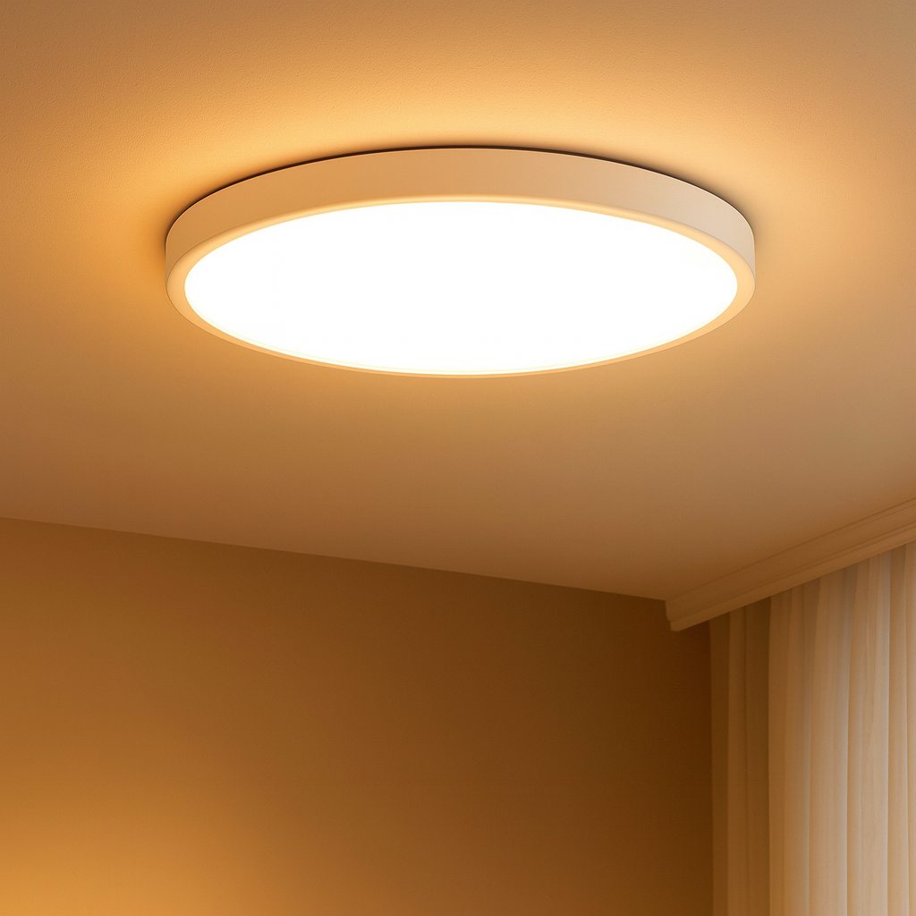 Plafonnier LED Moderne Grain de Bois 30/40 cm