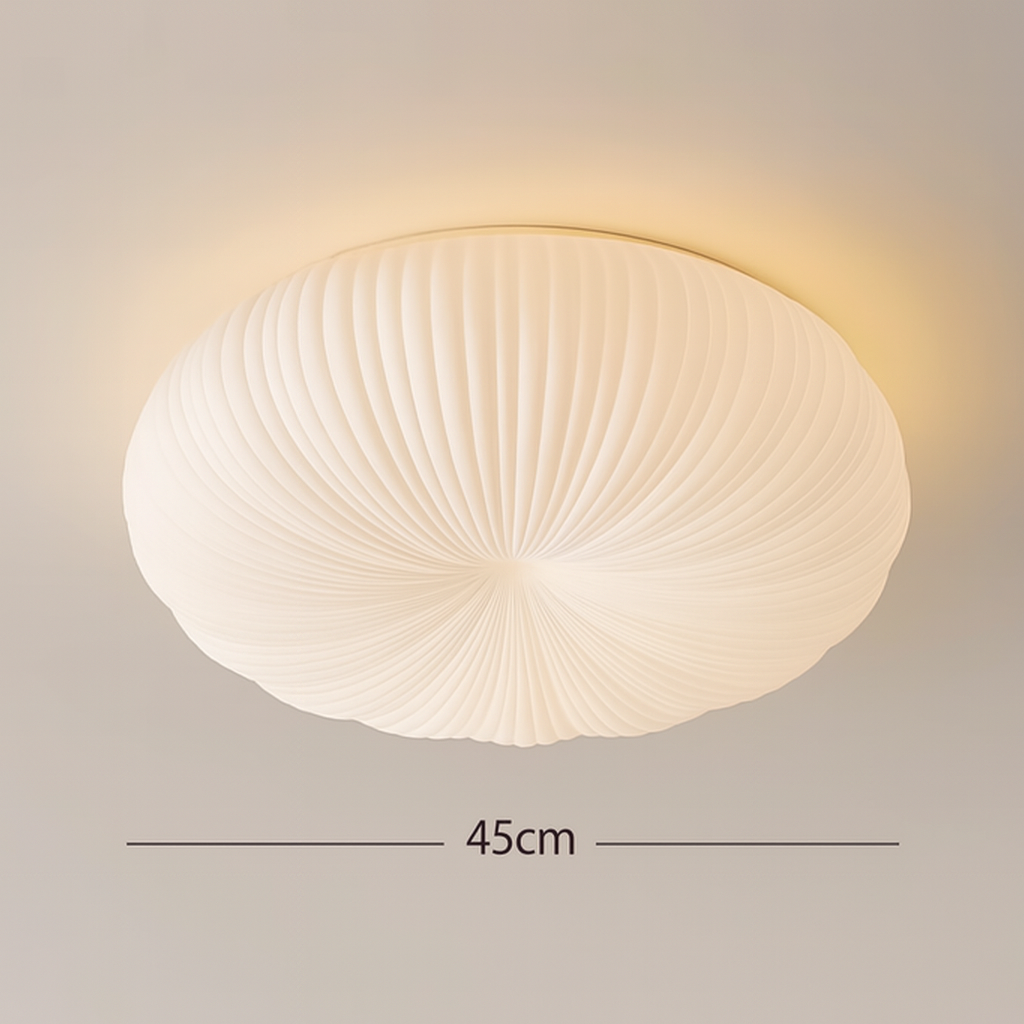 Plafonnier Robby Moderne Crème – Design Doux & Ondulé