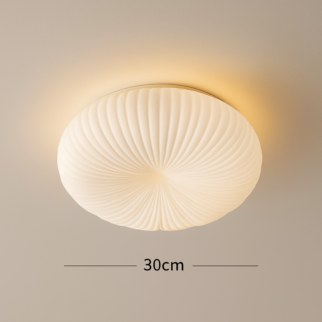 Plafonnier Robby Moderne Crème – Design Doux & Ondulé